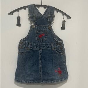 BONGO Blue Kids Overalls with Heart Accents Size 24 Months